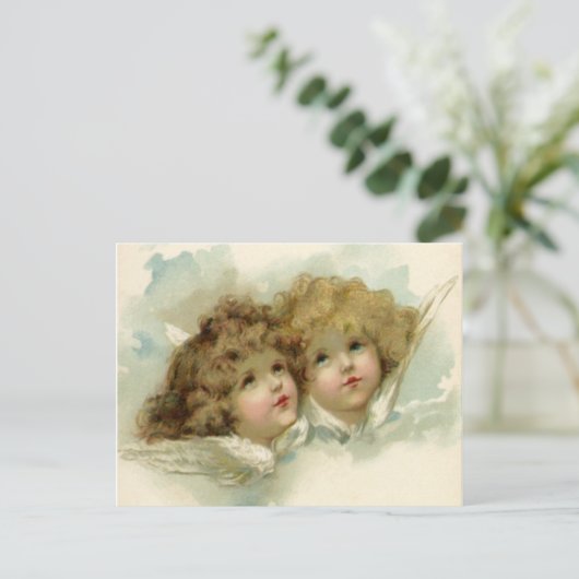 Cherub Angels Postkarte (Stehend Vorderseite)