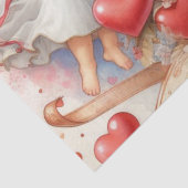 Cherub Angels Valentines Day Seidenpapier (Detail)