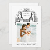 *~* Cherub AR6 Viktorianisch QR FOTO UAWG Wedding Einladung (Vorne/Hinten)