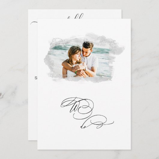 *~* Cherub Banner FOTO AR6 UAWG + QR Hochzeit in Einladung (Vorne/Hinten)