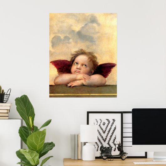 Cherub by Raphael Poster (Heimbüro)