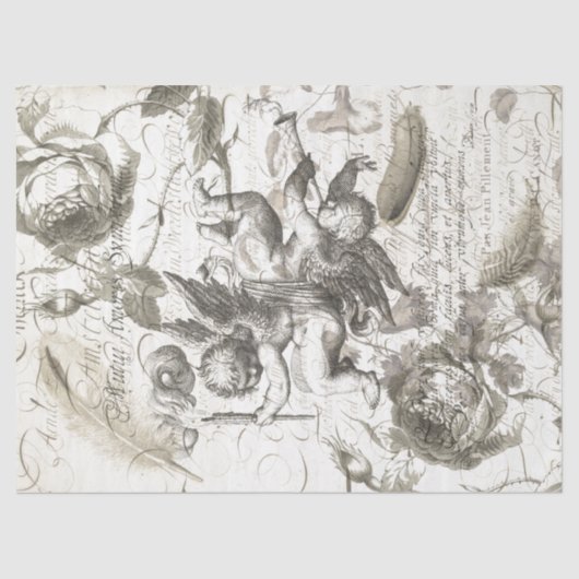 Cherub Collage Seidenpapier (Vorderseite)