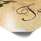 Cherub Cupid Dove Rose Herz Fotodruck (Ecke)