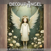 Cherub Doll - Decoupage - Seidenpapier