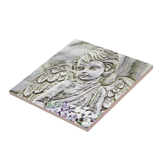 Cherub-Engel Fliese (Seite)