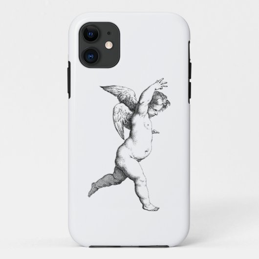 Cherub Engel Linienkunst Case-Mate iPhone Hülle (Rückseite)
