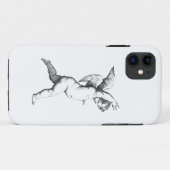 Cherub Engel Linienkunst Case-Mate iPhone Hülle (Rückseite (Horizontal))