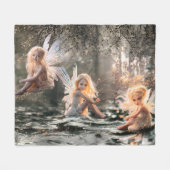Cherub Fairy Fleecedecke (Vorderseite (Horizontal))