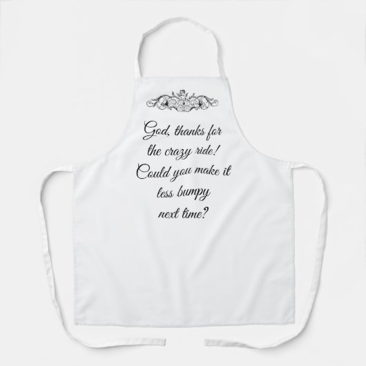 Cherub Gott, danke für die verrückte Fahrt! Schürze (Vorderseite)