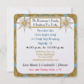 Cherub Holiday Chic Elegante Einladung (Rückseite)