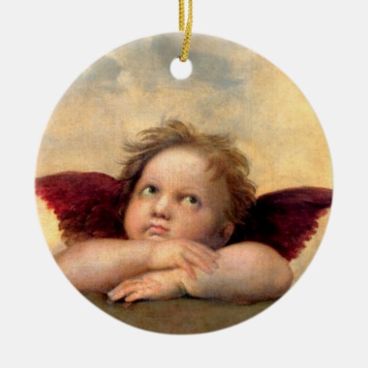Cherub Keramik Ornament (Vorne)