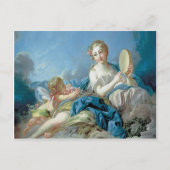 Cherub mit Blume Postkarte (Vorderseite)