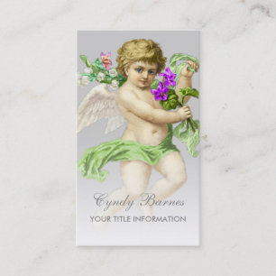 Cherub mit grünem Sash auf jeder Color Business Ca Visitenkarte