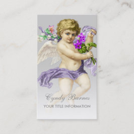 Cherub mit Lila Sash auf jeder Color Business Card Visitenkarte