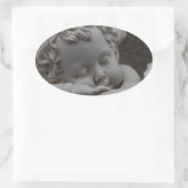 Cherub Ovaler Aufkleber (Tasche)