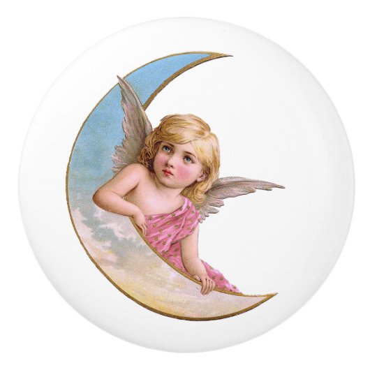 Cherub Pink Ceramic Pull Keramikknauf (Vorderseite)