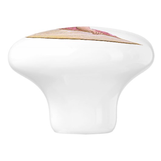 Cherub Pink Ceramic Pull Keramikknauf (Seitenansicht)