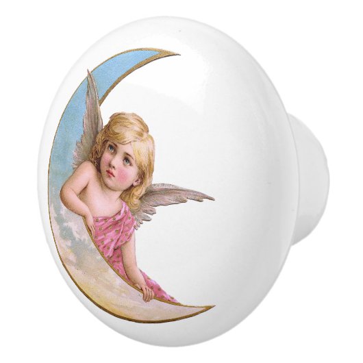 Cherub Pink Ceramic Pull Keramikknauf (Rechts)