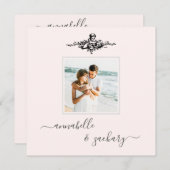 *~* Cherub Rings Bands QR FOTO AR6 UAWG Wedding Einladung (Vorne/Hinten)