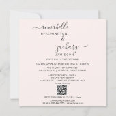 *~* Cherub Rings Bands QR FOTO AR6 UAWG Wedding Einladung (Rückseite)