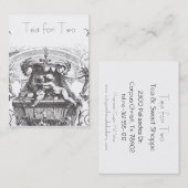 Cherub-Rokoko aus dem 18. Jahrhundert Visitenkarte (Vorne/Hinten)