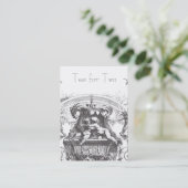 Cherub-Rokoko aus dem 18. Jahrhundert Visitenkarte (Stehend Vorderseite)