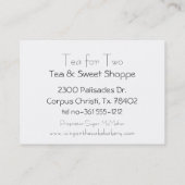 Cherub-Rokoko aus dem 18. Jahrhundert Visitenkarte (Rückseite)