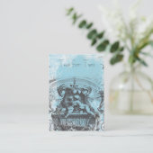 Cherub-Rokoko aus dem 18. Jahrhundert Visitenkarte (Stehend Vorderseite)