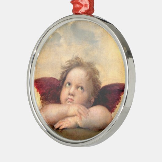 Cherub Silbernes Ornament (Links)