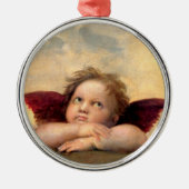 Cherub Silbernes Ornament (Vorne)