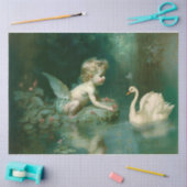 Cherub-Spiel im Tissue-Tissue Seidenpapier (Basteln)