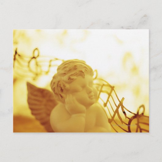 Cherub-Statue Postkarte (Vorderseite)