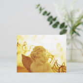 Cherub-Statue Postkarte (Stehend Vorderseite)
