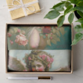 Cherub und Rose Seidenpapier (Geschenk)