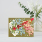 Cherub Valentine Card individuell anpassbar Feiertagspostkarte (Stehend Vorderseite)