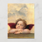 Cherub von Raphael Postkarte (Vorderseite)