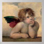 Cherub von Sistine Madonna nach Raphael Poster (Vorne)