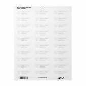 Cherub Wedding Return Address Label (Vorne)