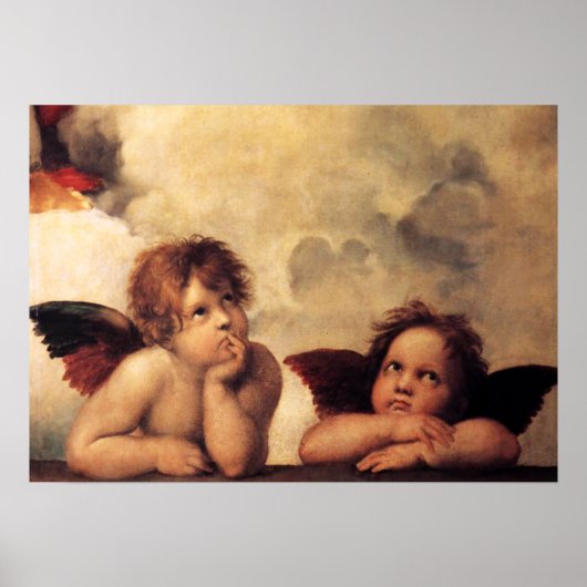 Cherubim von Raphael Poster (Vorne)