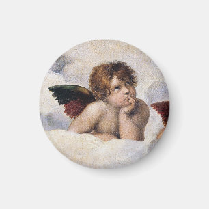 Cherubinen, geflügelte Engel Gemälde von Raffael Magnet