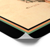 Cherubini, Art-Deco "Reisende Mädchen" Poster (Ecke)