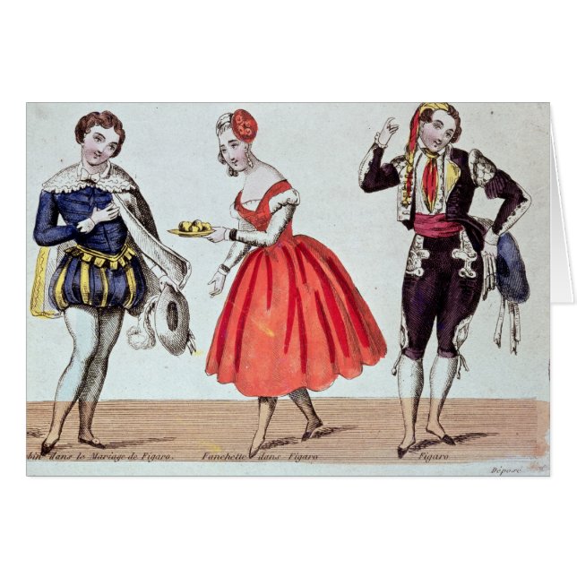 Cherubino, Fanchette und Figaro (Vorderseite (Horizontal))
