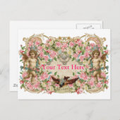 Cherubs & Bird Postkarte (Vorne/Hinten)