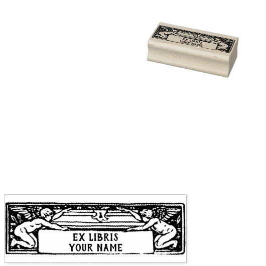 Cherubs Buchzeichen Gummistempel (Stempel)