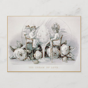 Cherubs & Eiscreme: Valentinstag - Postkarte