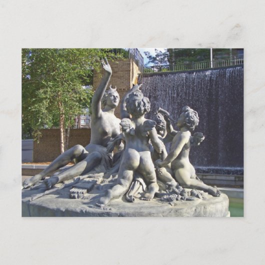 Cherubs Fountain Postkarte (Vorderseite)