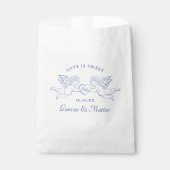 Cherubs Holding Heart Couple Cupids Initials Geschenktütchen (Vorderseite)