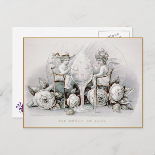 Cherubs & Ice Cream - Postkarte (Vorne/Hinten)