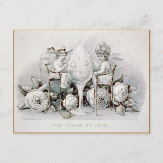 Cherubs & Ice Creme: Valentine - Postkarte (Vorderseite)