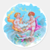 Cherubs. Runder Aufkleber (Vorderseite)